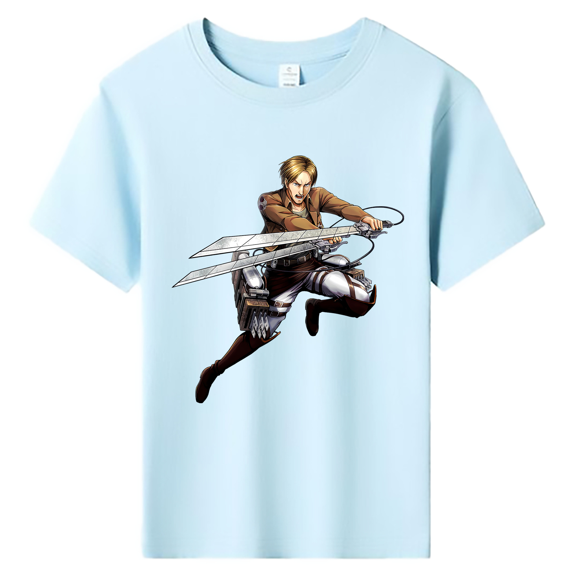 （画像用） 進撃の巨人 Attack on Titan 綿100％キッズTシャツ（フロントプリント）